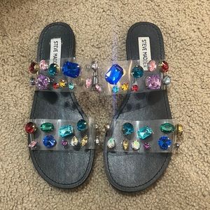 Steve Madden jeweled sandals